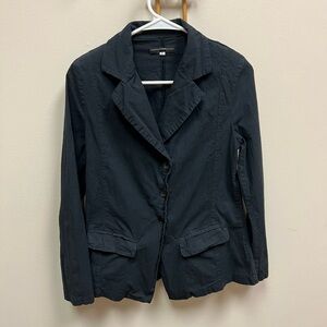 Lurdes Bergada 🖤 Classic Linen Button-Up Blazer